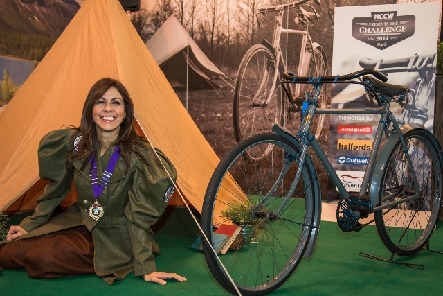 Club president Julia Bradbury launches the 2014 NCCW Challenge 