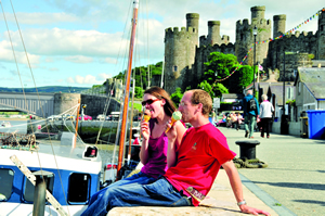 icecream time in Conwy Bay