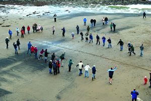 Robin Hood's Bay celebrate Easter Sunday