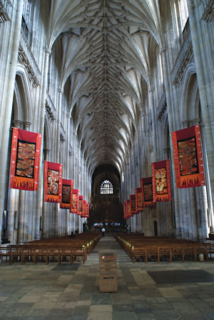 Inside Winchester Cathedral